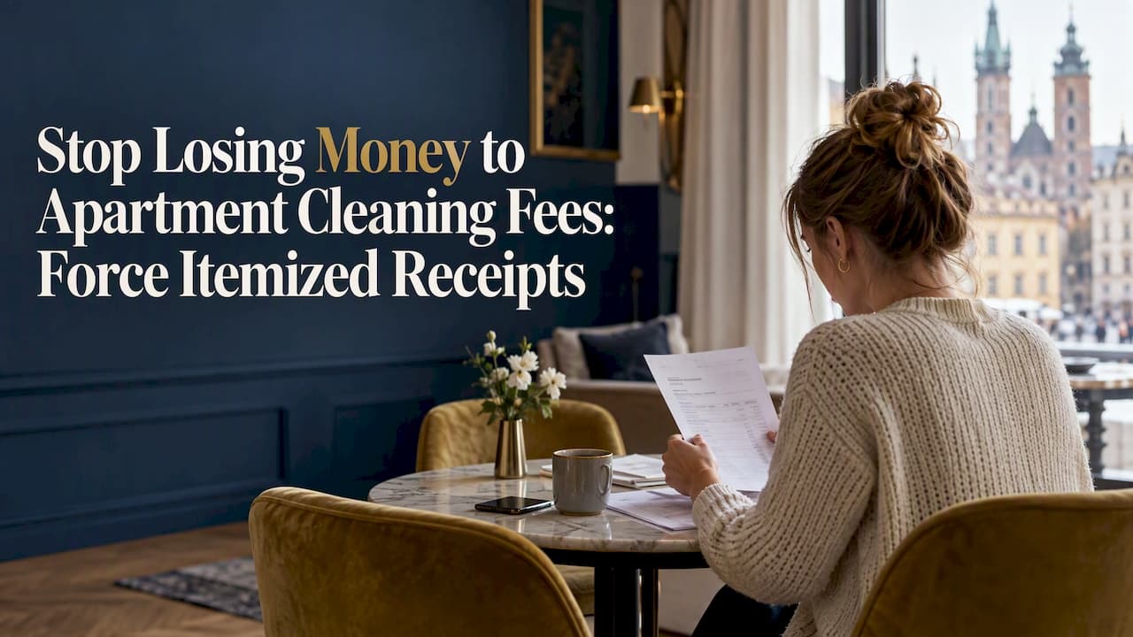 Stop Losing Money to Apartment Cleaning Fees: Force Itemized Receipts